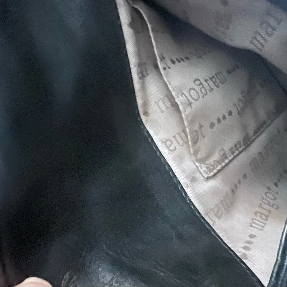 Margot Black Leather Crossbody Bag